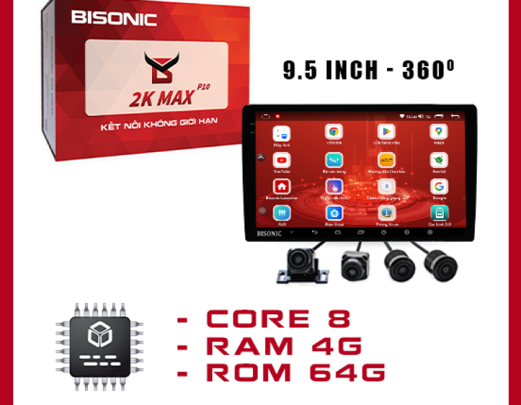 Màn hình 2K Ultraview 9,5inch-360