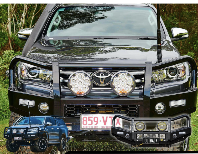 TJM OUTBACK BULL BAR CHO TOYOTA HILUX VÀ FORTUNER (2015-2018)