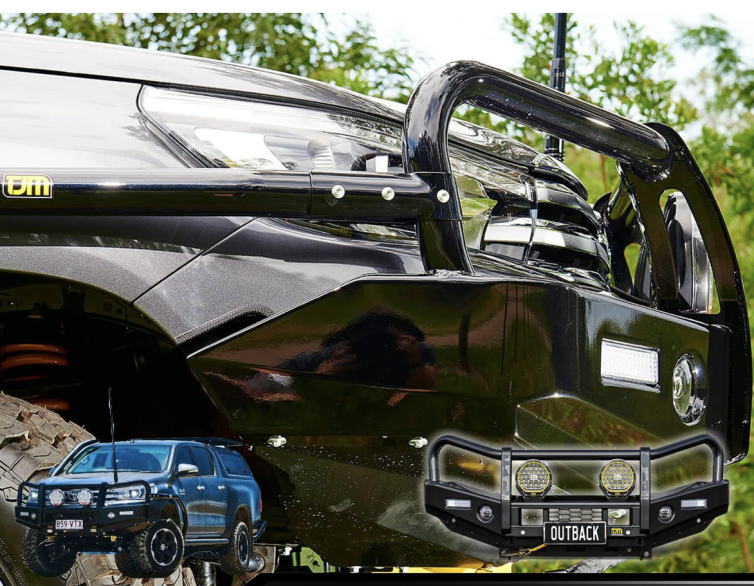 TJM OUTBACK BULL BAR CHO TOYOTA HILUX VÀ FORTUNER (2015-2018)