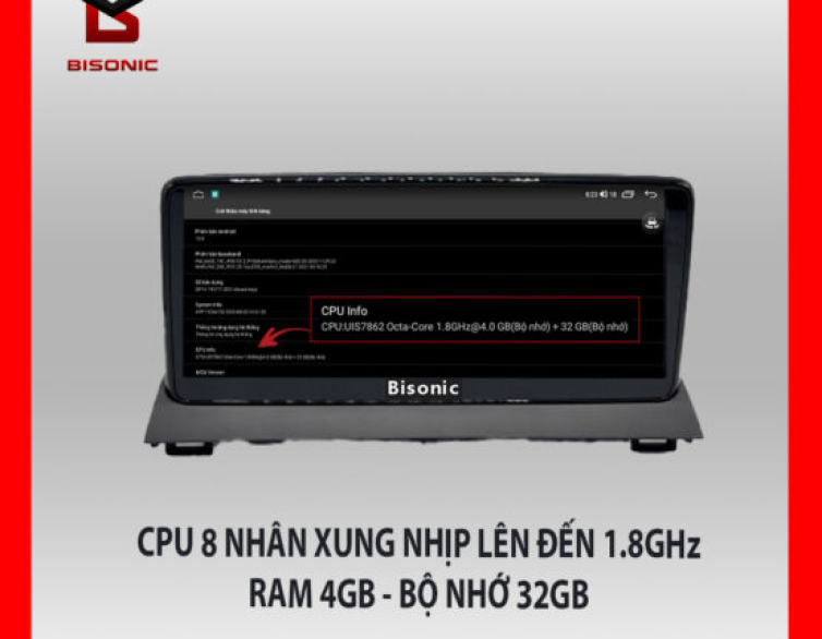 Bisonic Mazda 3(2016-2020)/1 hệ điều hành+360