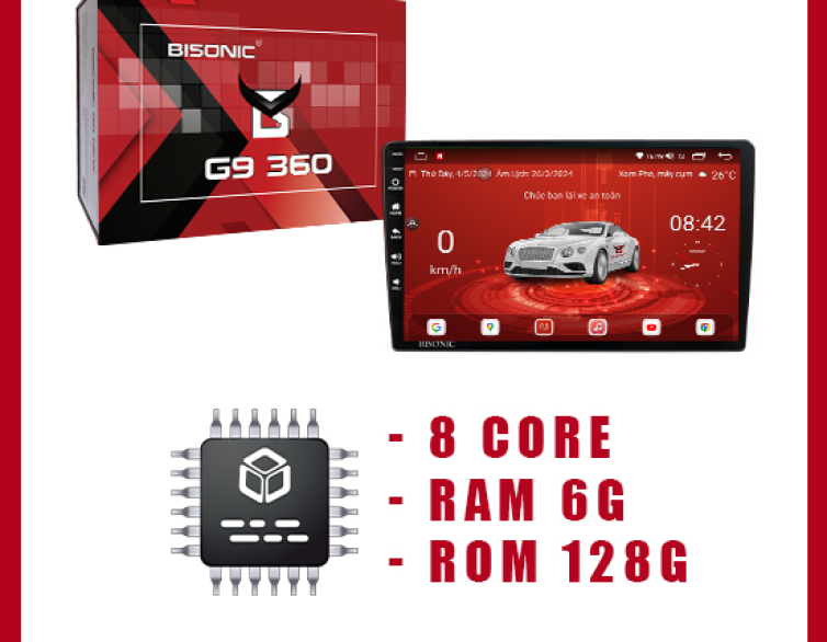 Màn hình android Bisonic G9 360