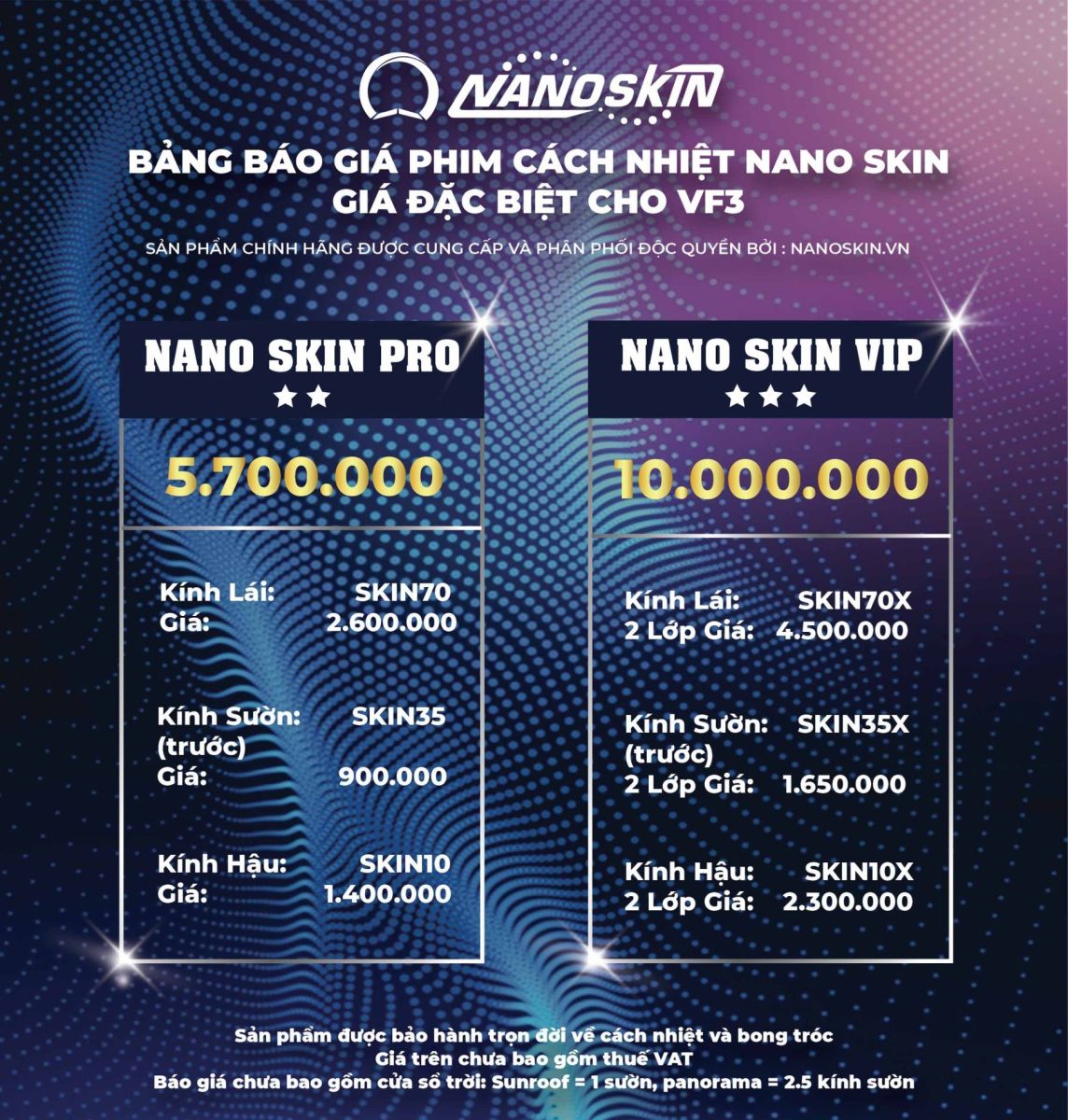Phim Cách Nhiệt Nano Skin