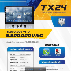 Màn Hình Android Texpad TX24: Giải Pháp Giải Trí Đỉnh Cao Cho Xe